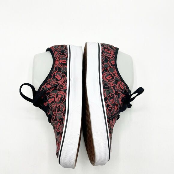 VANS X Disney Mickey Mouse Sneakers MENS 5 / WOMENS 6.5 Checker Canvas Black Red - Picture 4 of 10